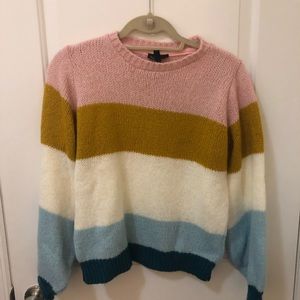 Top shop color block sweater
